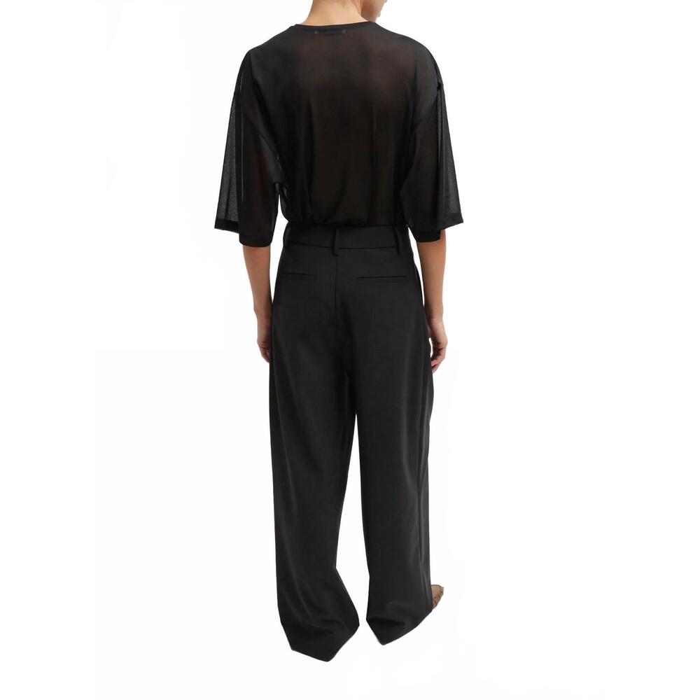 NEW TIBI tropical wool stella pant in black - Picture 3 of 6